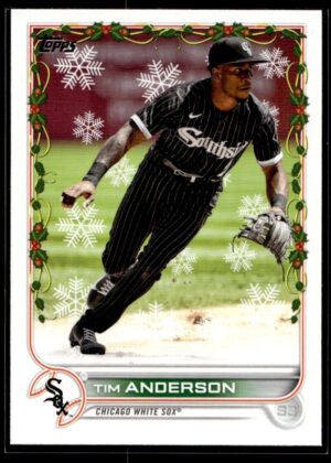_10 2022 Topps Holiday Chicago White Sox #187 Tim Anderson