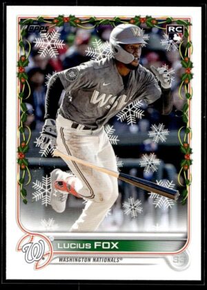 2022 Topps Holiday Washington Nationals #158 Lucius Fox RC Rookie