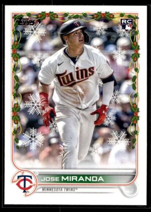 _10 2022 Topps Holiday Minnesota Twins #52 Jose Miranda RC Rookie