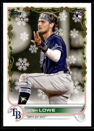 2022 Topps Holiday Tamp Bay Rays #56 Josh Lowe RC Rookie