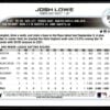 2022 Topps Holiday Tamp Bay Rays #56 Josh Lowe RC Rookie