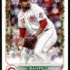 2022 Topps Holiday Cincinnati Reds #60 Tony Santillan RC Rookie