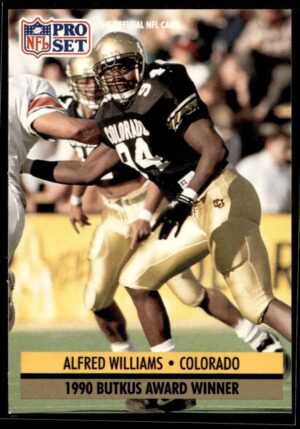 _10 1991 Pro Set Colorado Buffaloes #35 Alfred Williams RC Rookie