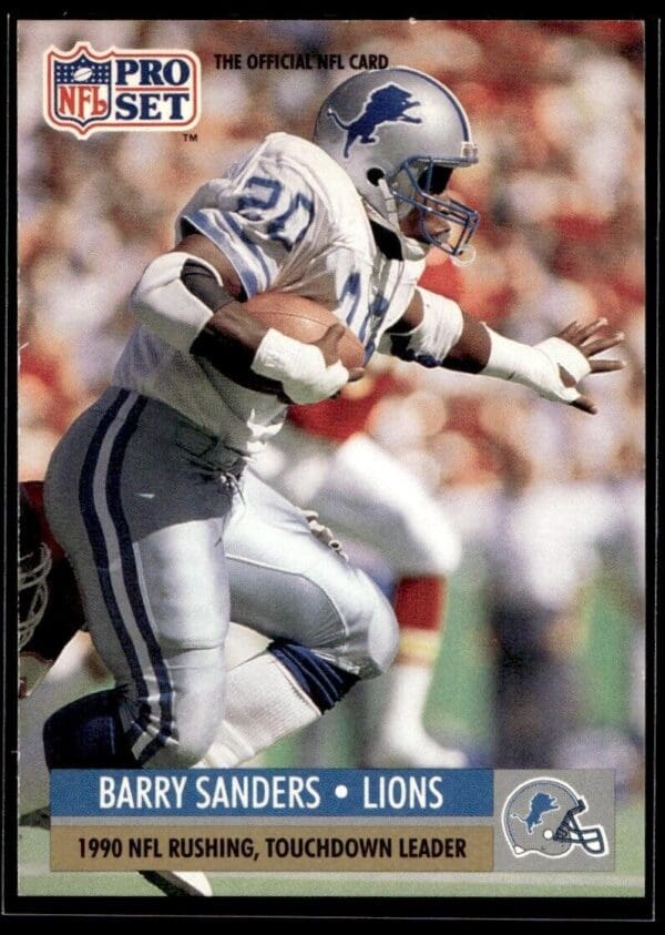 1991 Pro Set Detroit Lions #10 Barry Sanders