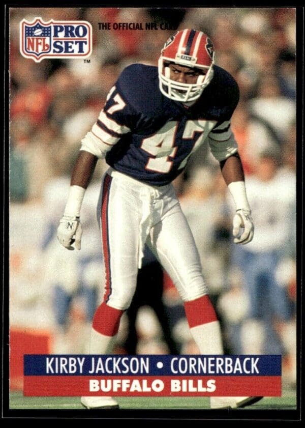 _10 1991 Pro Set Buffalo Bills #77 Kirby Jackson RC Rookie