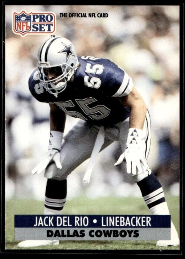 1991 Pro Set Dallas Cowboys #129 Jack Del Rio