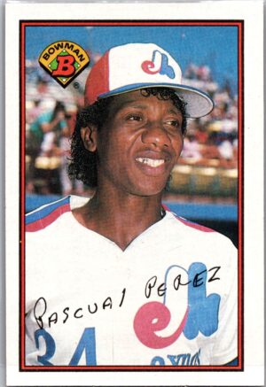 _10 1989 Bowman Montreal Expos #354 Pascual Perez