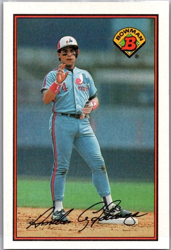_10 1989 Bowman Montreal Expos #365 Andres Galarraga
