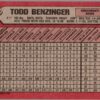 1989 Bowman Cincinnati Reds #312 Todd Benzinger