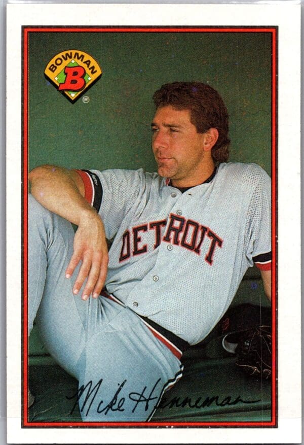 1989 Bowman Detroit Tigers #98 Mike Henneman