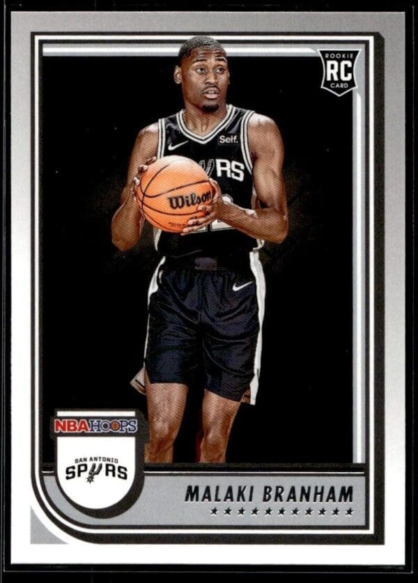 2022 NBA Hoops San Antonio Spurs #250 Malaki Branham RC Rookie