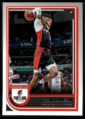 _10 2022 NBA Hoops Portland Trail Blazers #213 Keon Johnson
