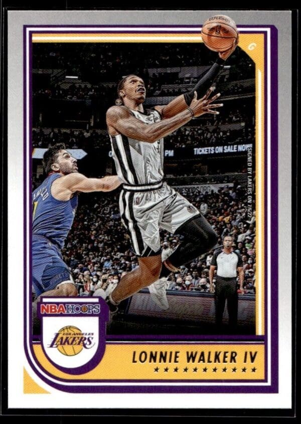 2022 NBA Hoops Los Angeles Lakers #153 Lonnie Walker IV