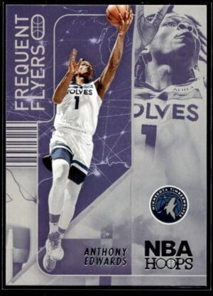 2022 Hoops Frequent Flyers Minnesota Timberwolves #1 Anthony Edwards