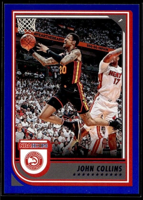 2022 NBA Hoops Atlanta Hawks #81 John Collins Blue