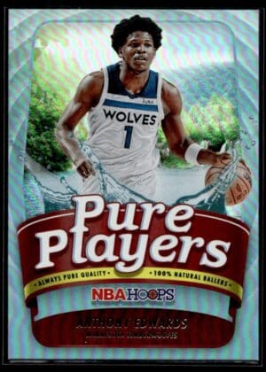 2022 Hoops Pure Players Minnesota Timberwolves #3 Anthony Edwards Holo