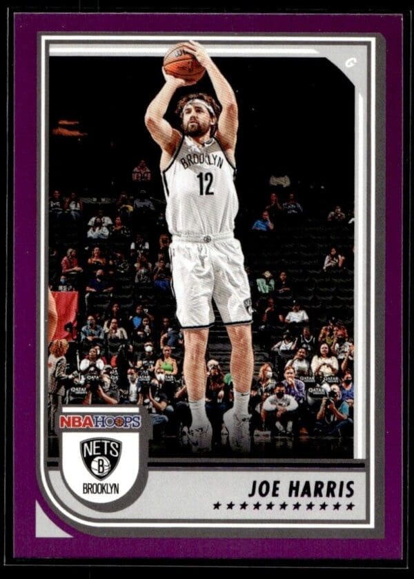 2022 NBA Hoops Brooklyn Nets #15 Joe Harris Purple