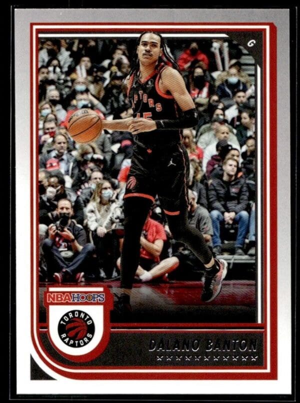 2022 NBA Hoops Toronto Raptors #43 Dalano Banton