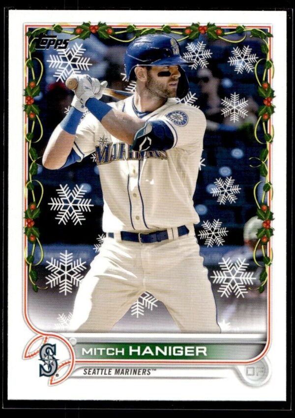 _10 2022 Topps Holiday Seattle Mariners #HW117 Mitch Haniger
