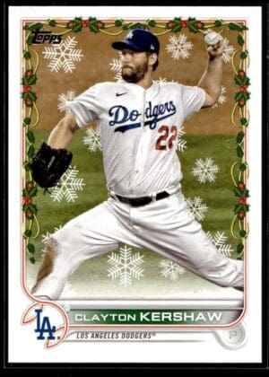_10 2022 Topps Holiday Los Angeles Dodgers #HW91 Clayton Kershaw