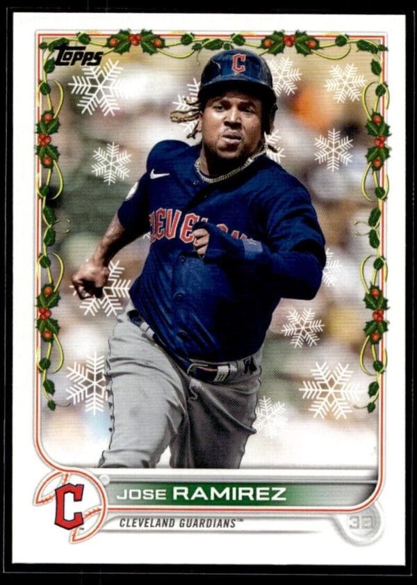 2022 Topps Holiday Cleveland Guardians #HW151 Jose Ramirez