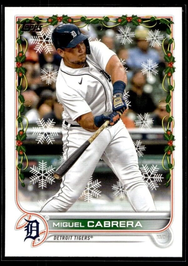 2022 Topps Holiday Detroit Tigers #HW8 Miguel Cabrera