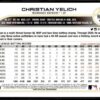 2022 Topps Holiday Milwaukee Brewers #HW185 Christian Yelich