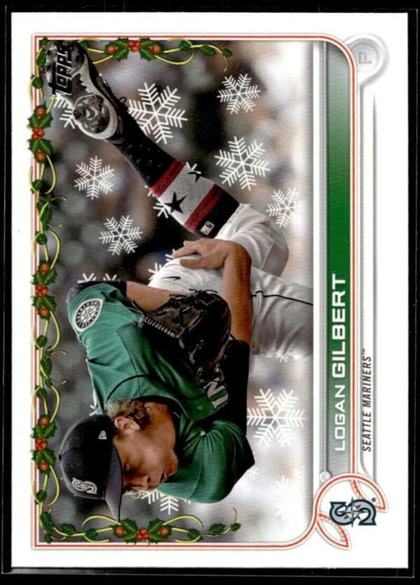 2022 Topps Holiday Seattle Mariners #HW64 Logan Gilbert