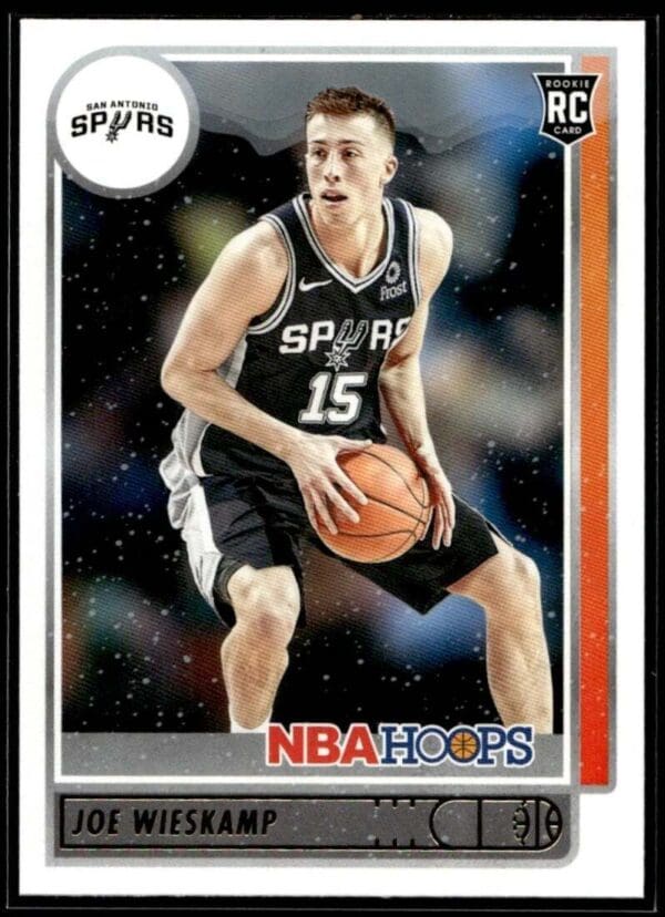 2021 NBA Hoops San Antonio Spurs #245 Joe Wieskamp RC Rookie Winter Edition