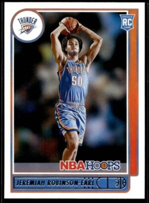 2021 NBA Hoops Oklahoma City Thunder #225 Jeremiah Robinson-Earl RC Rookie