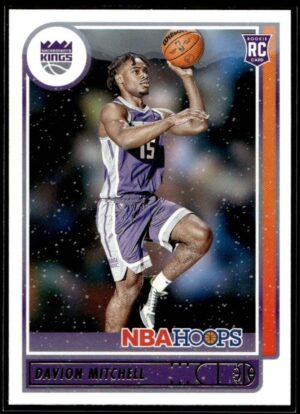 2021 NBA Hoops Sacramento Kings #228 Davion Mitchell RC Rookie Winter Edition