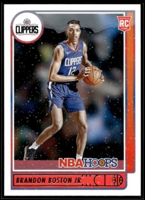 2021 NBA Hoops Los Angeles Clippers #233 Brandon Boston Jr. RC Winter Edition