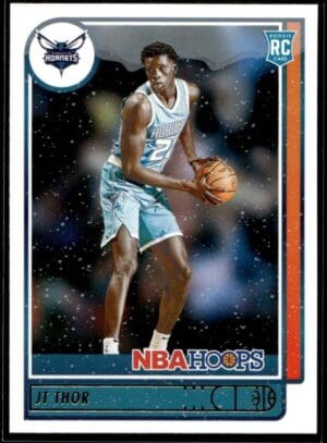 2021 NBA Hoops Charlotte Hornets #244 JT Thor RC Rookie Winter Edition
