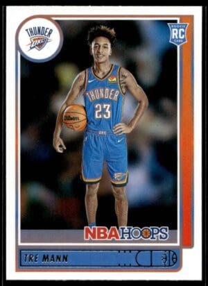2021 NBA Hoops Oklahoma City Thunder #237 Tre Mann RC Rookie