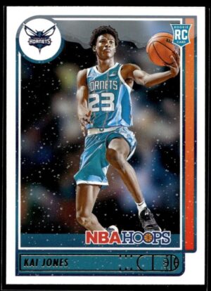 2021 NBA Hoops Charlotte Hornets #230 Kai Jones RC Rookie Winter Edition