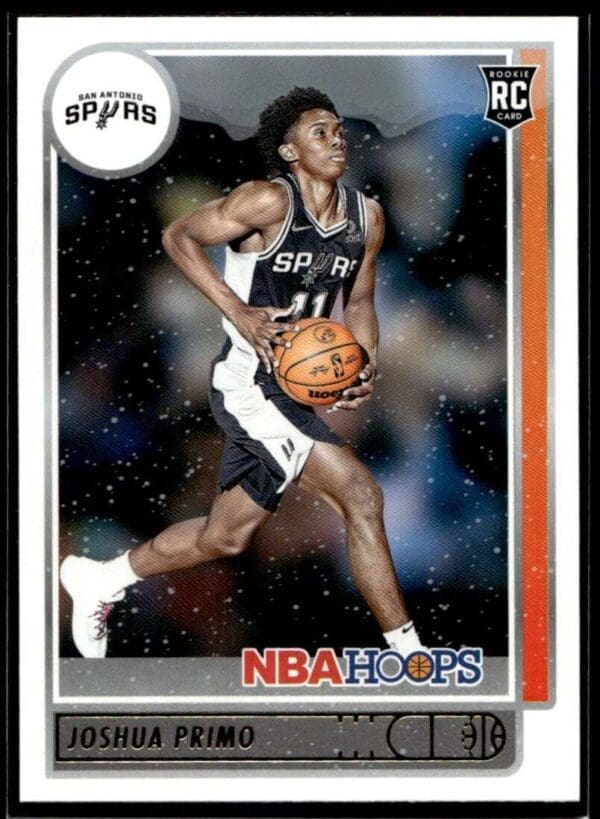 2021 NBA Hoops San Antonio Spurs #220 Joshua Primo RC Rookie Winter Edition