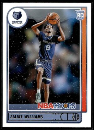 2021 NBA Hoops Memphis Grizzlies #211 Ziaire Williams RC Rookie Winter Edition