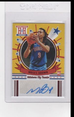 2020 Hometown Heroes Oklahoma City Thunder #HH-MBR Moses Brown RC Auto Red
