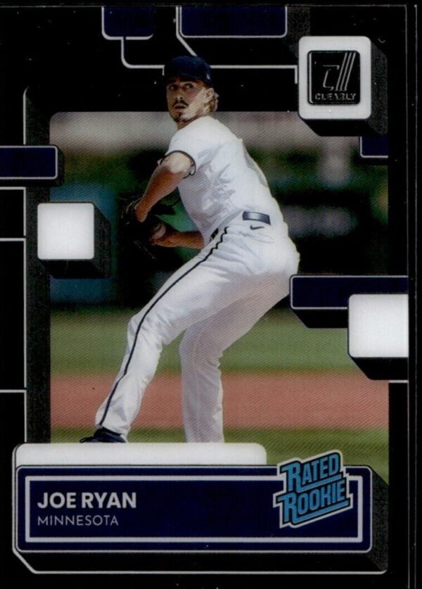 _10 2022 Donruss Clearly Joe Ryan Rookie Minnesota Twins #68