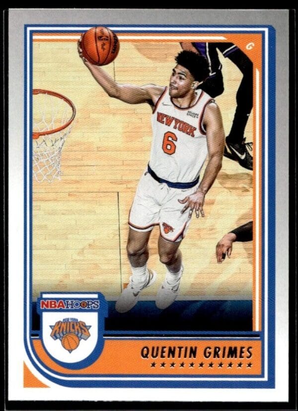 _10 2022 Hoops New York Knicks #23 Quentin Grimes