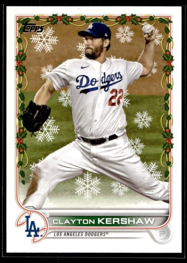 2022 Topps Holiday Los Angeles Dodgers #HW91 Clayton Kershaw