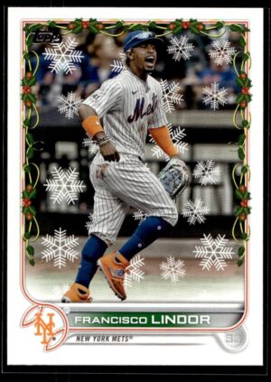 2022 Topps Holiday New York Mets #HW90 Francisco Lindor