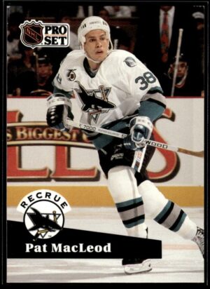 1991 Pro Set San Jose Sharks #559 Pat MacLeod RC Rookie