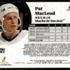 1991 Pro Set San Jose Sharks #559 Pat MacLeod RC Rookie