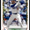 2022 Topps Holiday Los Angeles Dodgers #HW82 Freddie Freeman