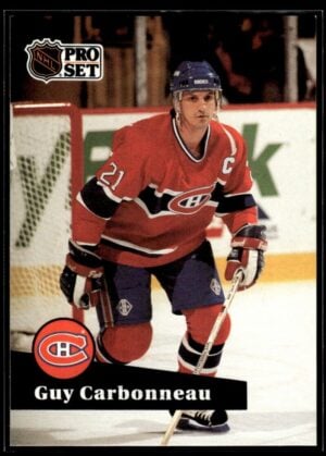_10 1991 Pro Set Montreal Canadiens #130 Guy Carbonneau