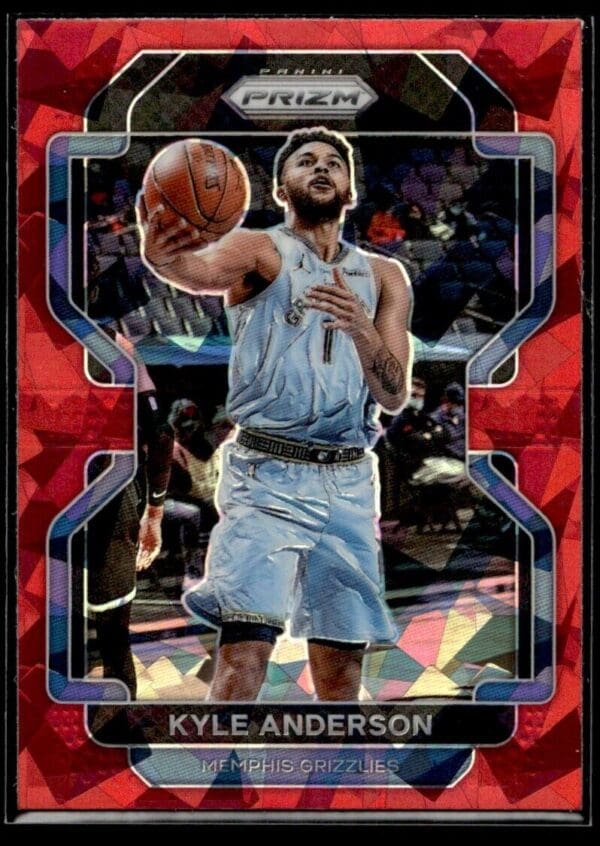 2021-22 Panini Prizm Kyle Anderson Memphis Grizzlies #211 Red Cracked Ice