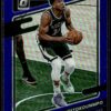 2021-22 Donruss Optic Giannis Antetokounmpo Milwaukee Bucks #31 Purple Holo