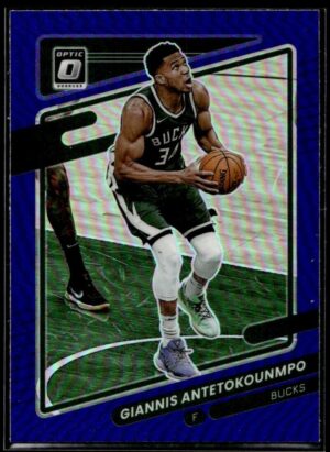 _10 2021-22 Donruss Optic Giannis Antetokounmpo Milwaukee Bucks #31 Purple Holo