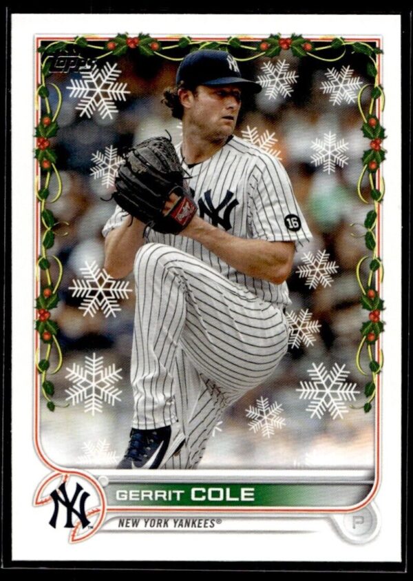 _10 2022 Topps Holiday New York Yankees #HW97 Gerrit Cole